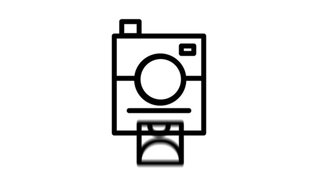 instant camera icon animation