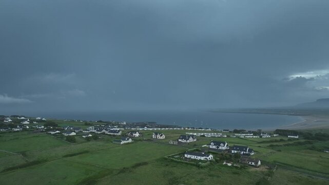 wait until later in video and watch powerful positive cloud to ground lightning bolts from an historic storm over NW Ireland this summer