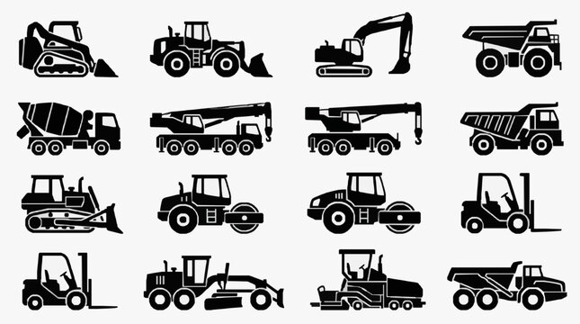Construction Equipment Variety Collection.