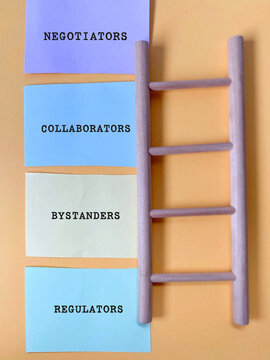 Leadership Roles in Team Collaboration and Conflict Management Concept