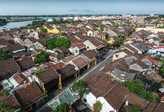 Aerial view of Hoi An Ancient Town, Vietnam