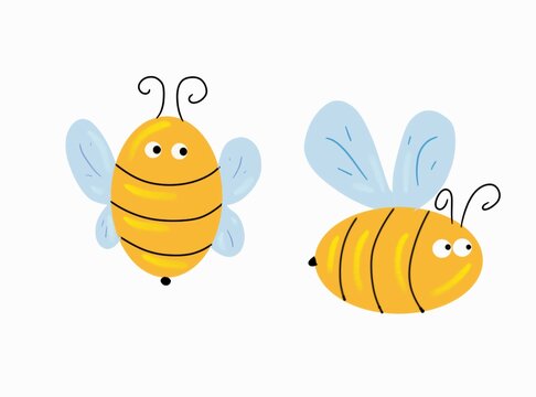 bee art cartoon honey buzz sting bug