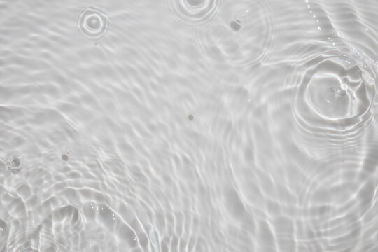 Abstract white transparent water shadow surface texture natural ripple background