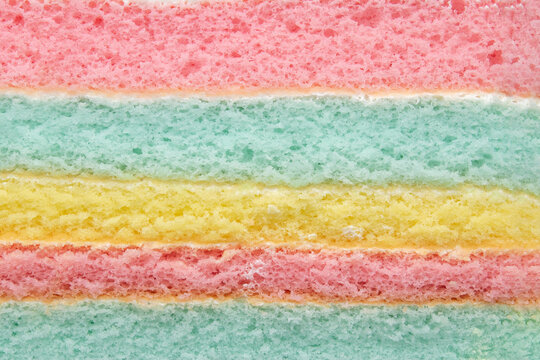 Colorful Rainbow Layer Cake Texture Background