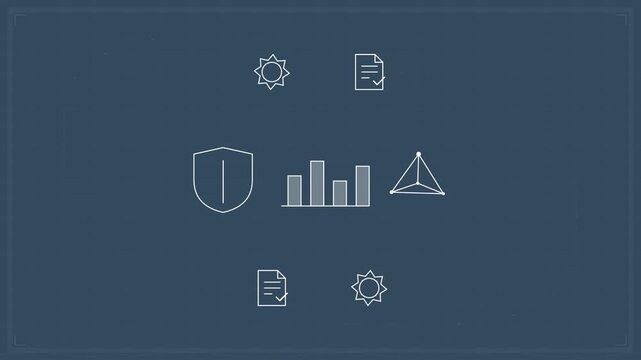 Blank Video Editing Interface Grid Mockup Template