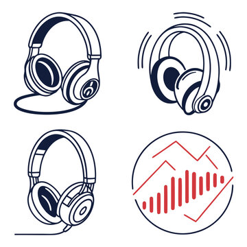 vector headphones icon