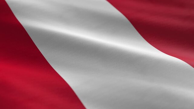 Peru - waving flag loop
