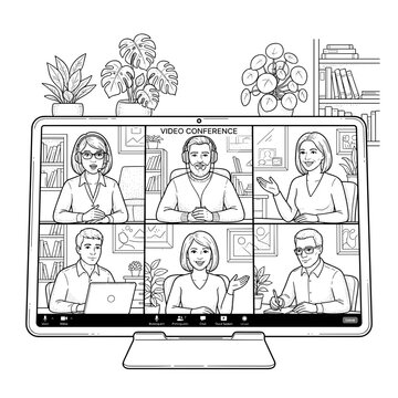 Virtual Meeting Multiple Participants For Corporate Use