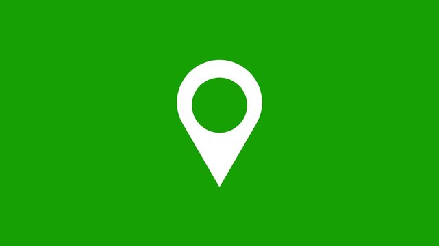 Map pointer icon set with pin symbols for navigation and location markers. on transparent background.