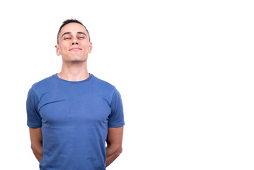 Fototapeta premium Portrait of a proud man with smile in the face