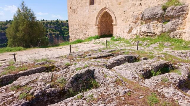 Necropolis with anthropomorphic tombs at San Frutos chapel