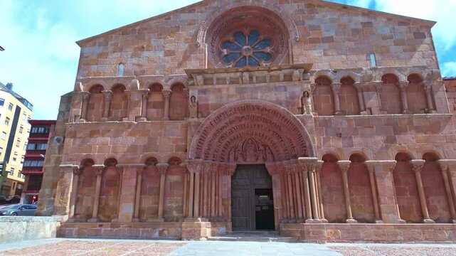 Romanesque architecture of Santo Domingo church in Soria