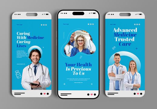 Healthcare Social Media Story Design Layout