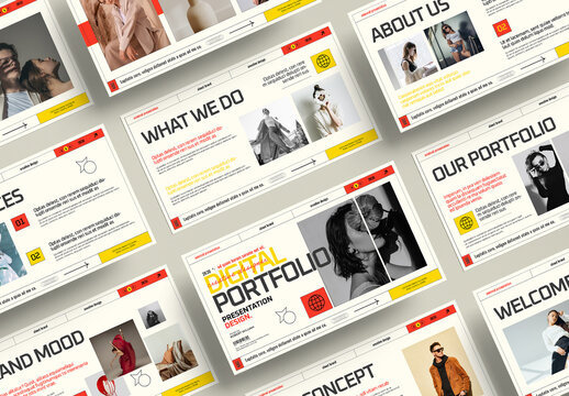 Digital Portfolio Presentation Template