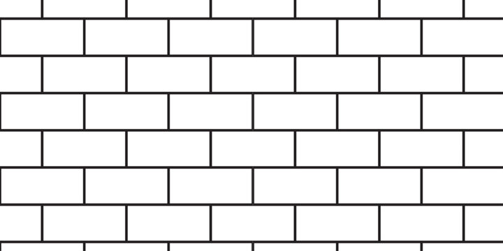 white brick wall texture and solid bricks seamless pattern background.