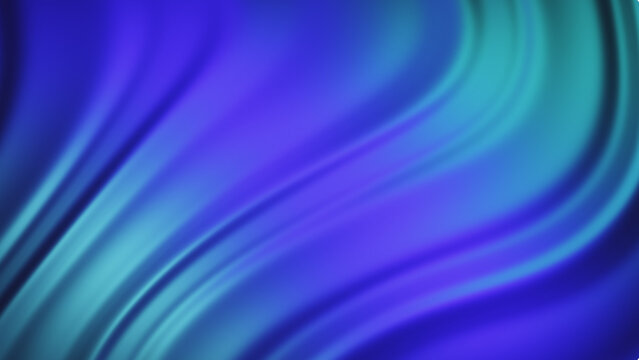 Abstract deep blue and purple flowing silk fabric texture with abstract