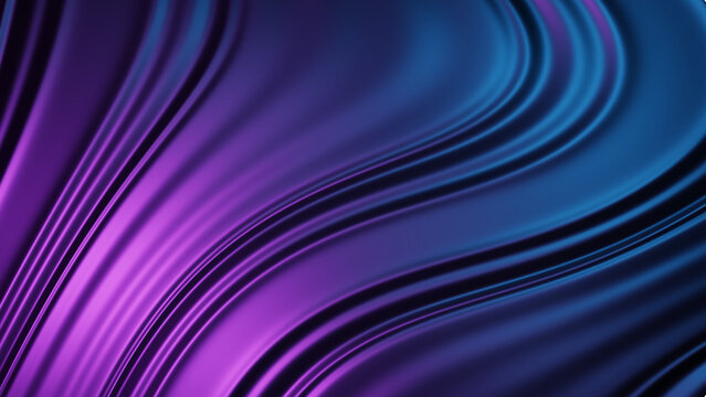 Abstract wavy gradient background with blue and purple flow abstract gradient