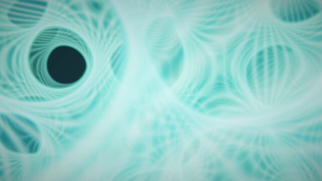 Gyroid a Looping Scientific Simulation Background Animation for Education and Visuals Seamless
