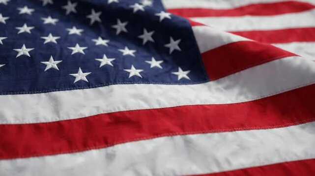 Waving american flag close-up: united states national symbol for patriotic backgrounds and national holidays png. ai generated