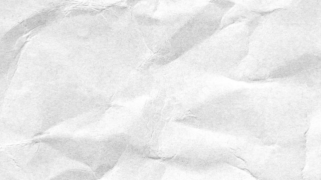 Animated white crumpled paper texture featuring soft folds and realistic lighting. Suitable for minimalist presentations, stationery themes, document mockups, and clean motion backgrounds.