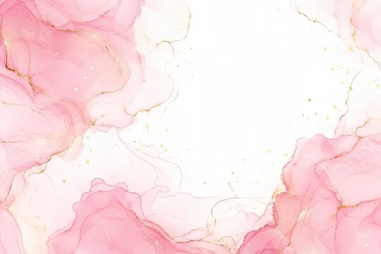 M&aacute;rmol et&eacute;reo rosa y dorado