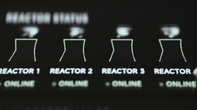 Reactor Status Panel Showing Four Reactors Online on Fusion Dashboard