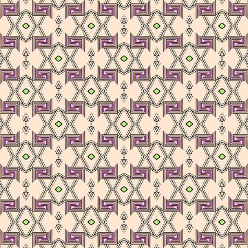 Symmetrical Abstract Design with Soft Colors