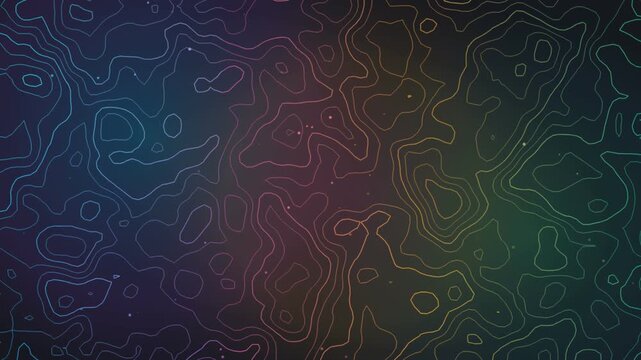 Abstract Chroma Topography Seamless Loop with solid theme