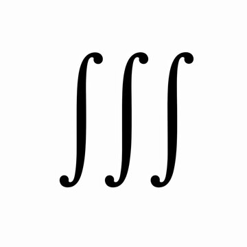 Triple Integral Symbol for Multivariable Calculus and Mathematical Education