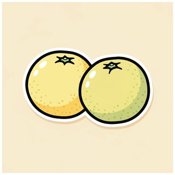 Two yellow balls with star symbols.