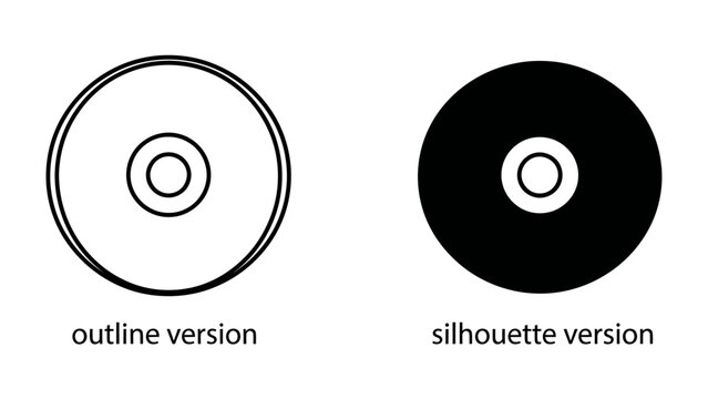 CD outline and silhouette