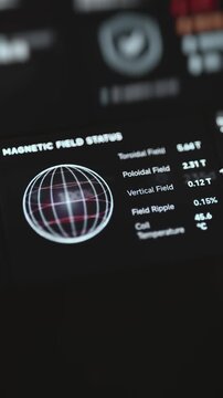 Magnetic Field Status Panel with Toroidal and Poloidal Field Readouts