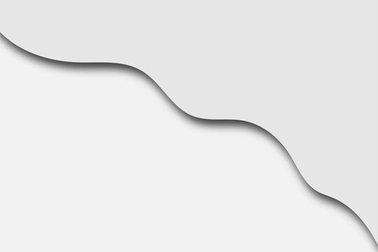 
Minimalist White Abstract Wavy Background With Shadow