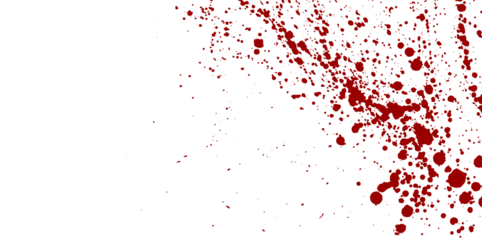 Blood drops and splatters. Illustration on a transparent background © tiena