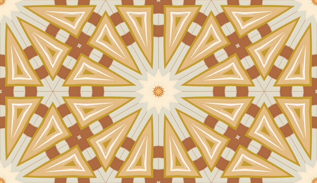Stylized abstract shape pattern radiating elegance