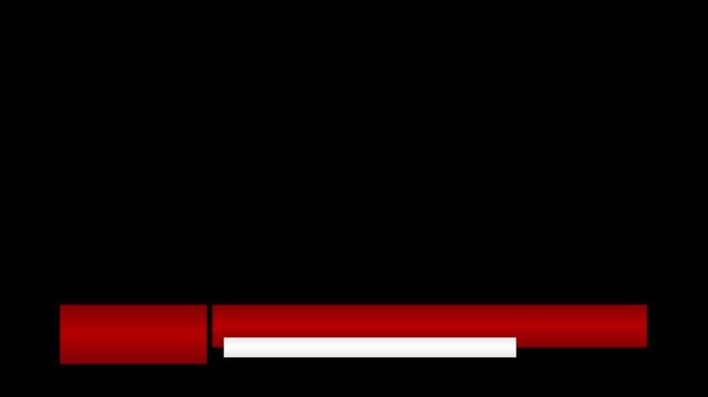 Clean news lower third animation with red and white bars for broadcast