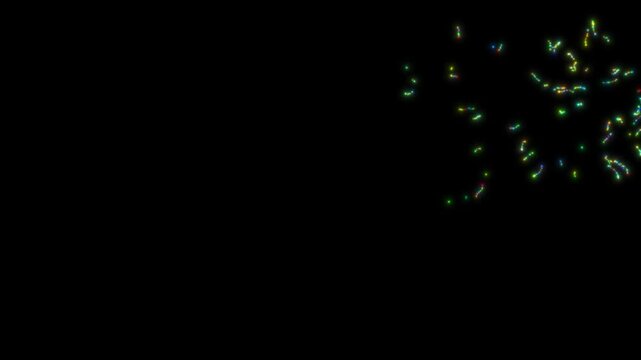 Glowing twinkle sparkle star motion graphics with cartoon flat vector doodles, blinking twinkle glitter effects and green screen background overlay in 4K