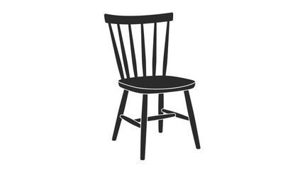 Scandinavian Style Windsor Chair Minimalist Wooden Furniture Design © Setya