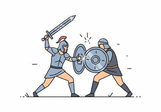 Clash of Steel: A Medieval Duel