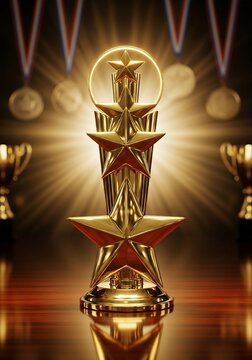 Golden Triumph: A Radiant Beacon of Achievement