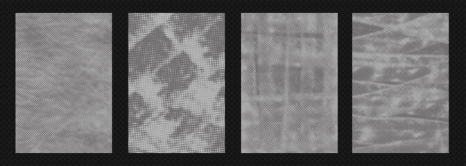 Vintage punk poster background with grunge textures vector illustration background. Retro spray paint effects, and distressed halftone patterns for urban street art designs. © Konstantin