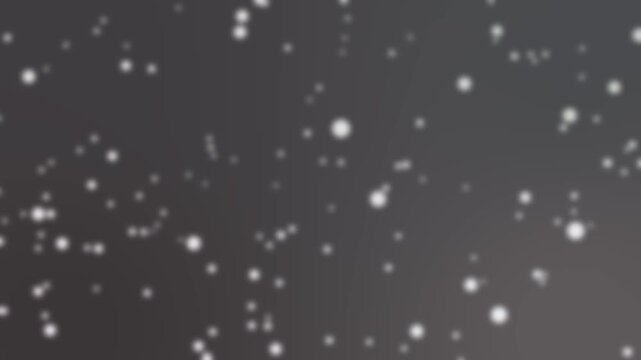 Minimalist grey gradient background with floating white bokeh particles and soft light orbs creating a subtle and clean atmospheric effect
