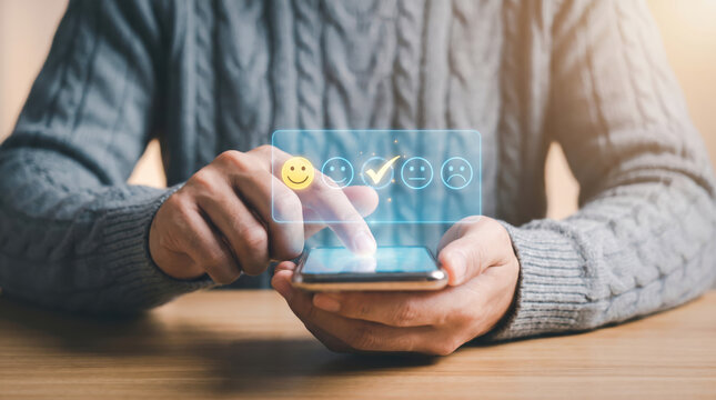 Customer satisfaction evaluation using smartphone digital feedback rating system