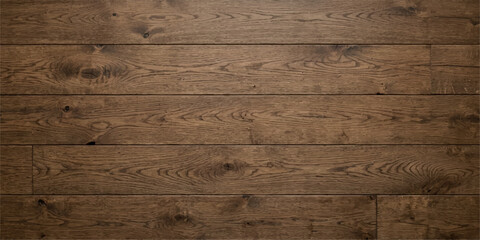 Wood Floor Texture: A close-up shot showcases the rich, natural grain of a dark wood floor, highlighting its rustic texture and warm, earthy tones. © Iran_09