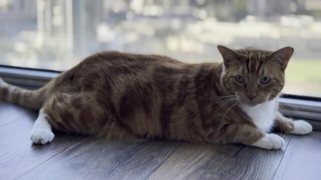 Orange cats (often called ginger or marmalade cats) are beloved for their goofy, outgoing personalities and distinct genetics. Waikiki, Honolulu, Oahu, Hawaii.