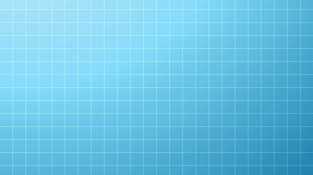 Grid line pattern overlay with abstract blue gradient background. Seamless loop background