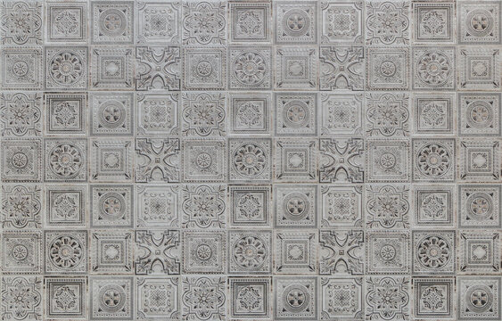 beautiful gray tile design texture for pattern and background.