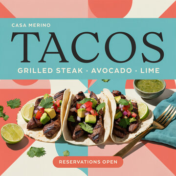 Two delicious soft shell tacos with grilled chicken isolated on a white background