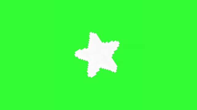 Seamless rotating star animation with smooth looping motion, ideal for motion graphics, festive celebrations, magical effects, video editing, social media content, presentations, user interface overla