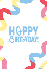 Obraz premium Celebration of a birthday with colorful decorations and a cheerful atmosphere for all attendees